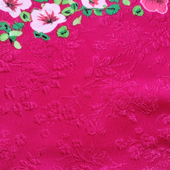 Karl Lagerfeld Dress Sz 6 Sleeveless Pink White Posey Floral Back Zip Lined - Picture 9 of 15